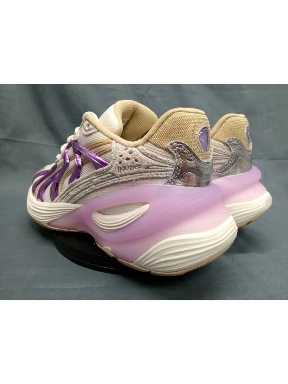 Puma Inverse Shades JR (GS) 406008 01 White Lavender Girls Size 6.5 NEW NO BOX!